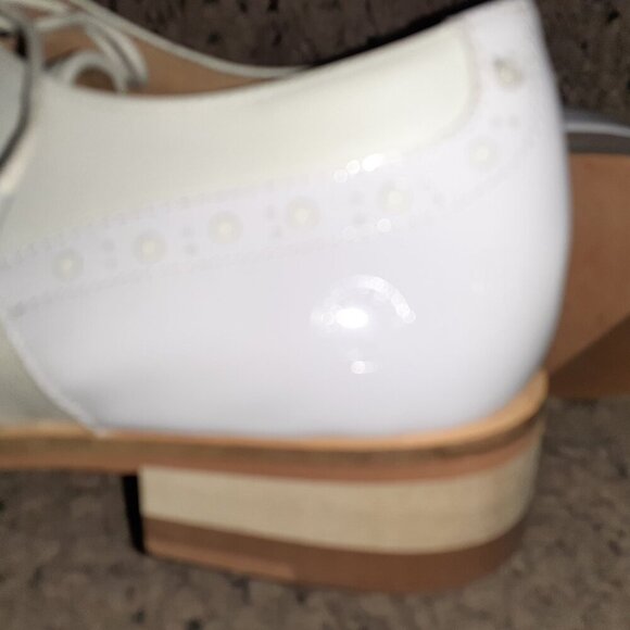 G-STAR RAW CORRECTLINE-White Leather/Patent Wingtip Design-Sz 8-Near Mint - Picture 8 of 9